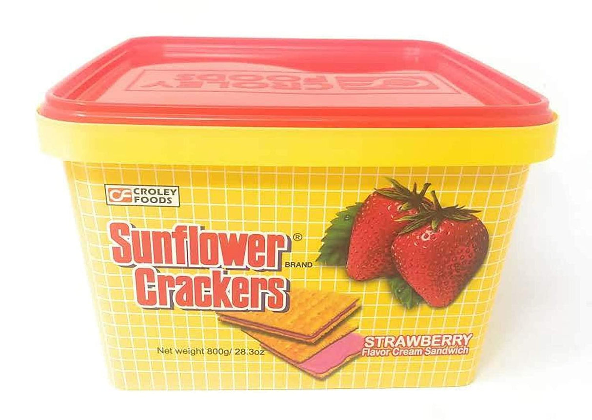 Croley Foods Sunflower Crackers Strawberry Flavored, Net Wt 800g (28.3oz) - Mighty Depot