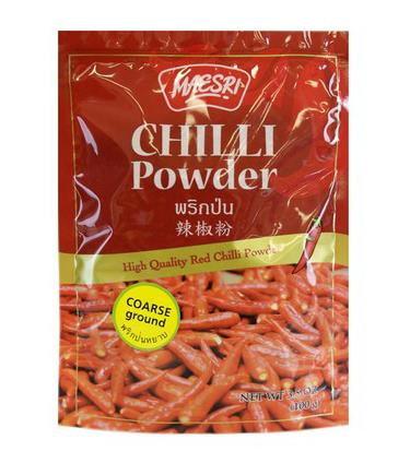 Maesri - Chili Powder (Coarse Ground), 3.5 Ounces, (1 Pouch) - Mighty Depot