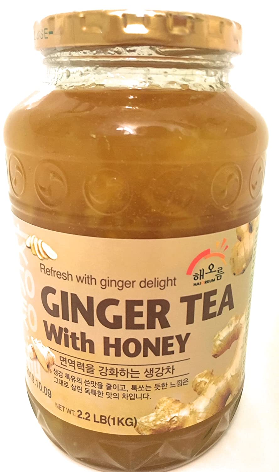 HAIO Ginger Tea With Honey 2.2 lb (1 kg) - 1 Jar