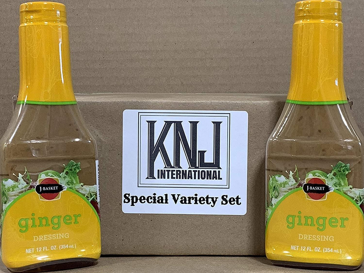 J-basket Ginger Dressing 12oz by KNJ International (Pack of 2) - Mighty Depot