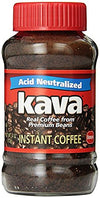 Kava Reduced Acid Neutralized Instant Coffee, 4 Ounce Jar