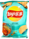 Lays Potato Chips Fried Crab Flavor 金黃炒蟹味 70g (2 bags)