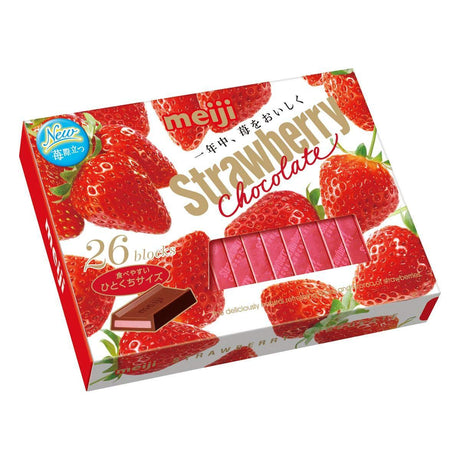 Meiji Strawberry Chocolate Box 26 Pcs, 1 box - Mighty Depot