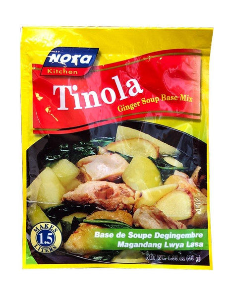 Nora Kitchen - Tinola Ginger Soup Base Mix, 1.05oz, (4 Pouches) - Mighty Depot