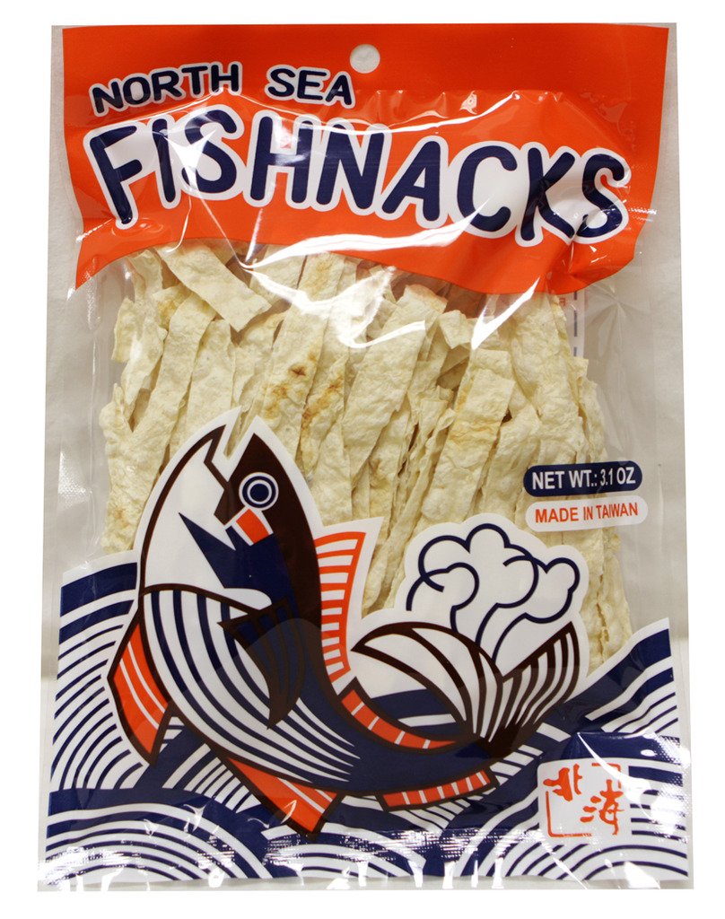 鱈魚香酥絲 North Sea Fish Snacks 3.1 oz (pack of 2)