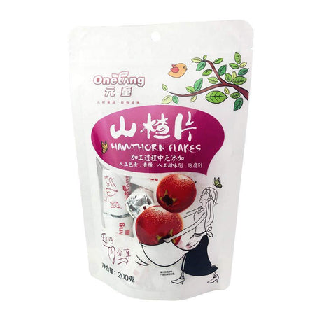 ONETANG Haw Flakes Traditional Chinese Hawthorn Snack No Artificial Colors and Preservatives 7.06 Oz (200G) - Mighty Depot