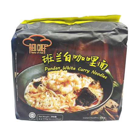 Red Chef - Pandan White Curry Noodles, 16.2 Ounces (4.05 oz/pack), (1 pack of 4) - Mighty Depot