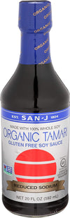 San J Sauce Soy Tamari Gluten Free Low Sodium, 20 oz