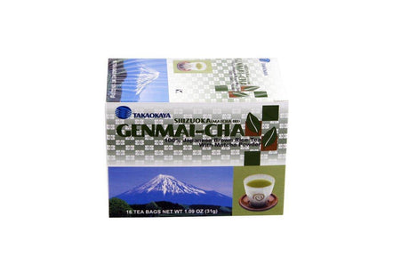 Shizuoka Genmai Brown Rice Tea with Matcha Powder 16 Count (1.09 ounce) - Mighty Depot