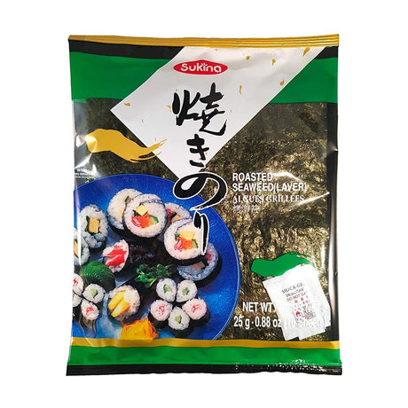 Wang, Sukina Korean Roast Seaweed (10 Sheet) - Sushi Nori, 0.88 oz - Mighty Depot