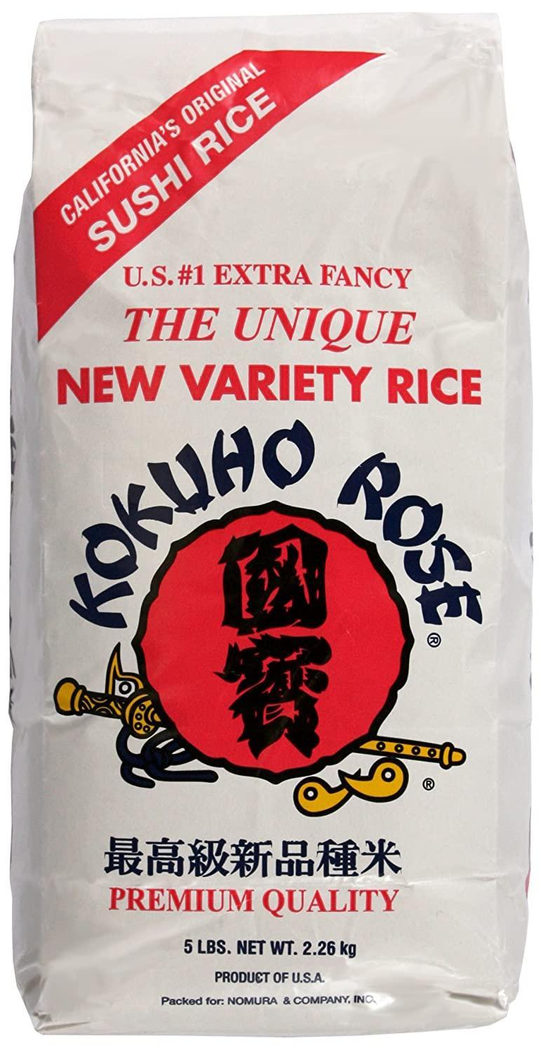 Zy Kokuho Rose Rice, 5lbs Bags (Pack of 2) - Mighty Depot