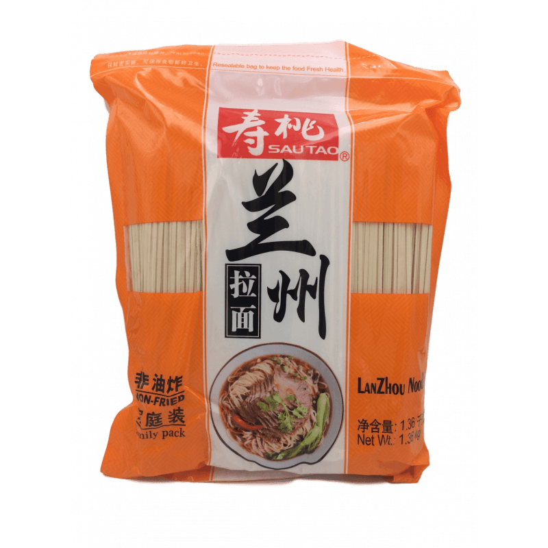 Sautao - Lan Zhou Noodle, 3 Pounds, (1 Bag) - Mighty Depot
