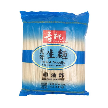 Sautao - Dried Noodles, 3 Pounds, (1 Bag) - Mighty Depot